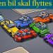 Dagens udfordring: Hvilken bil skal flyttes først?